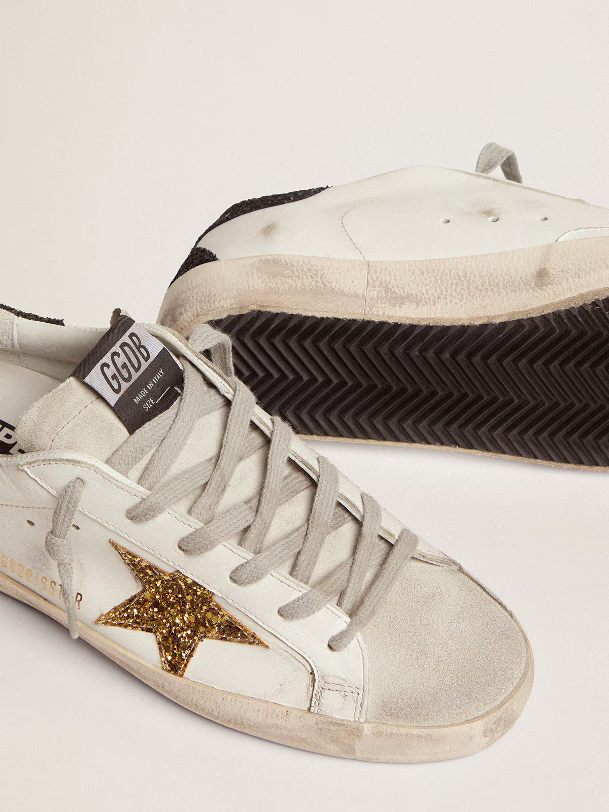 GGDB - Super-Star LTD pour femme avec étoile dorée et contrefort à paillettes noires